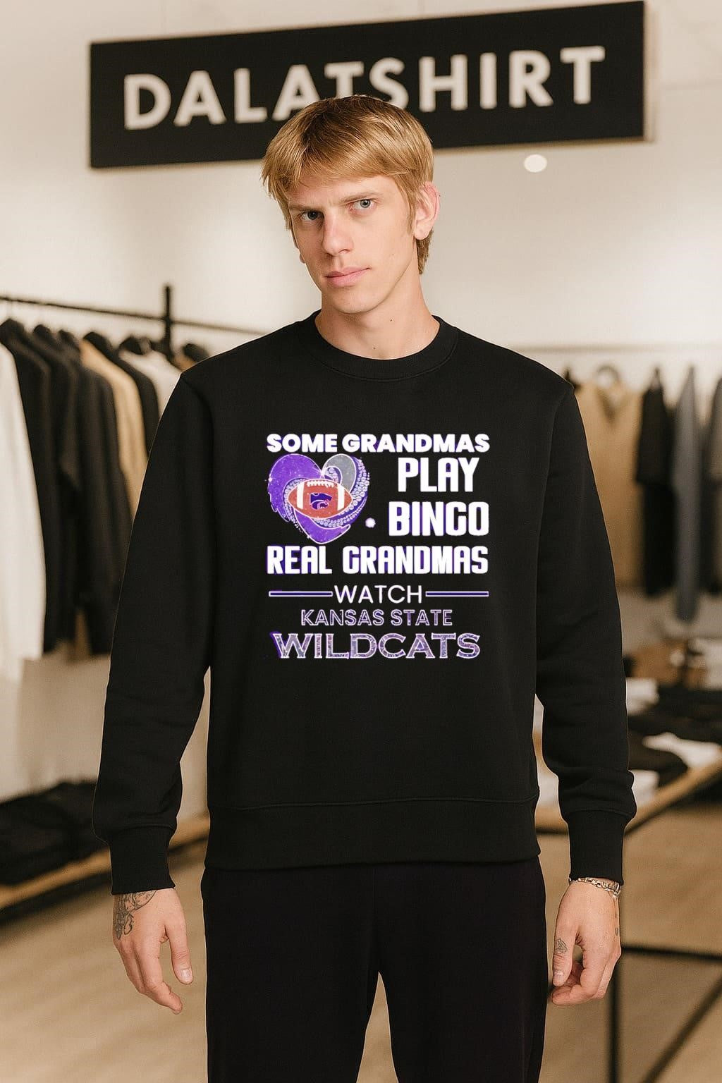 Some Grandmas Play Bingo Real Grandmas Watch Kansas State Wildcats shirt