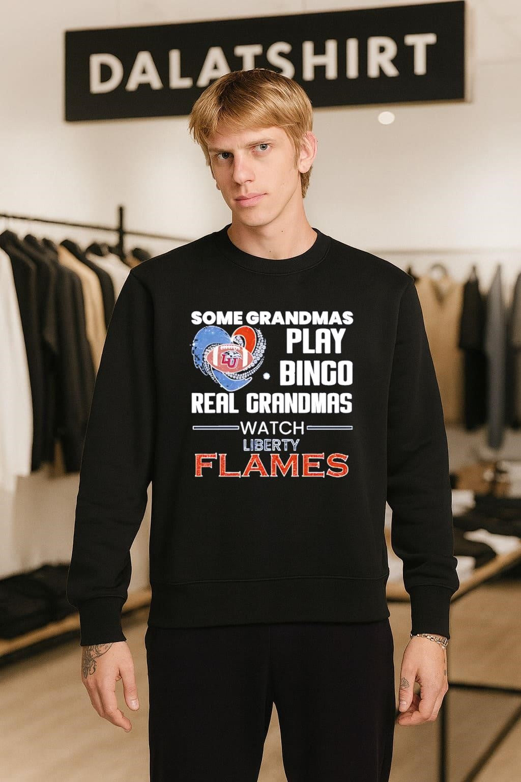 Some Grandmas Play Bingo Real Grandmas Watch Liberty Flames shirt
