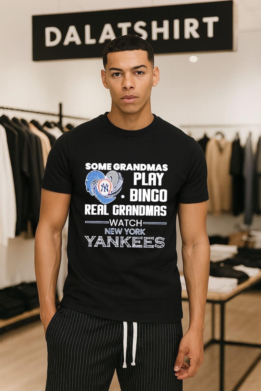 Some Grandmas Play Bingo Real Grandmas Watch New York Yankees shirt