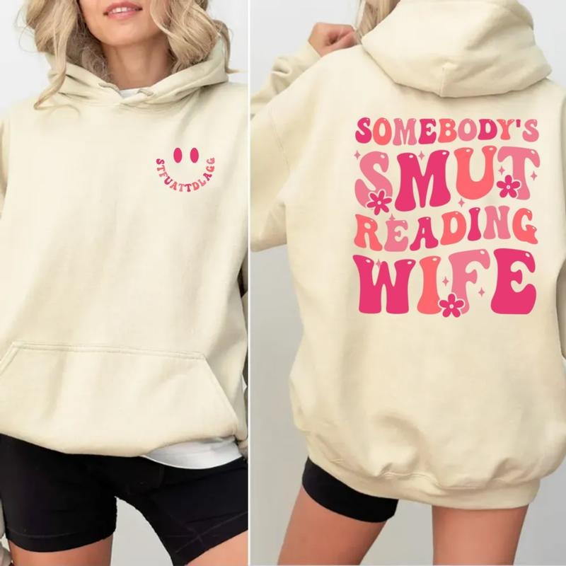 Somebody's Smut Reading Wife Shirt, Smut Shirt, Stfuattdlagg Book Club Shirt, Spice Book Lover, Bookish Shirt, Unisex...