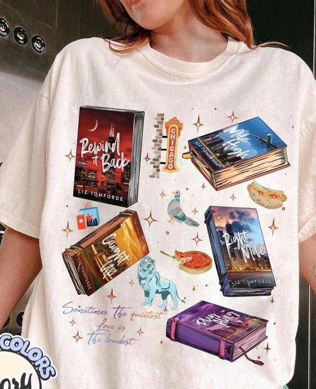 Sometimes The Quietest Love Is The Loudest Shirt, Windy City Series Shirt, Book Lover Gift, Comfort Color Shirt, Rewind...