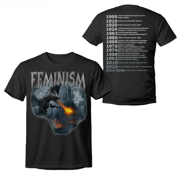 Sonia Samra Feminism Dragon Fantasy Vintage Graphic T-shirt, Grunge Castle Gothic Sweatshirt, Women Empower Hoodie,...