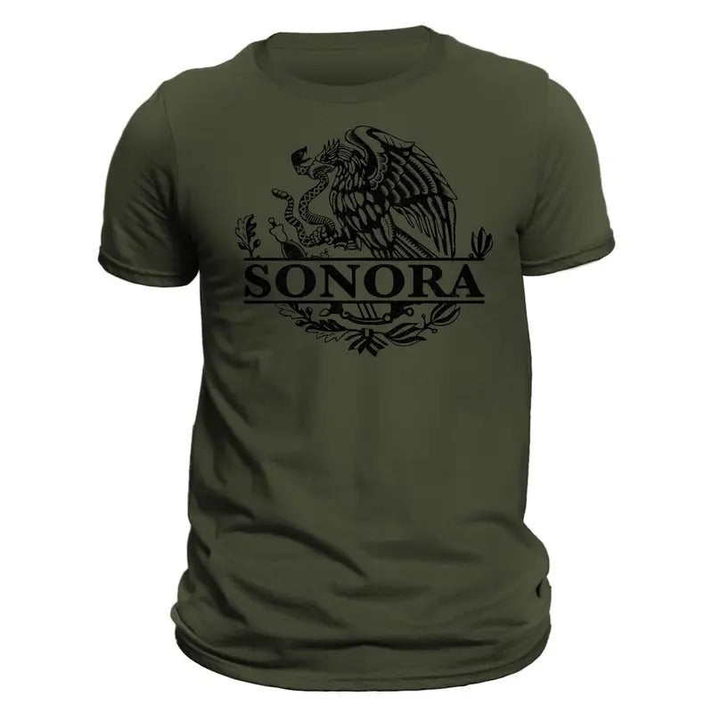 Sonora Mexico Eagle Emblem Mexican T-Shirt Classic Crewneck Menswear Hoodie, Sweatshirt | TeeBloomCo.com