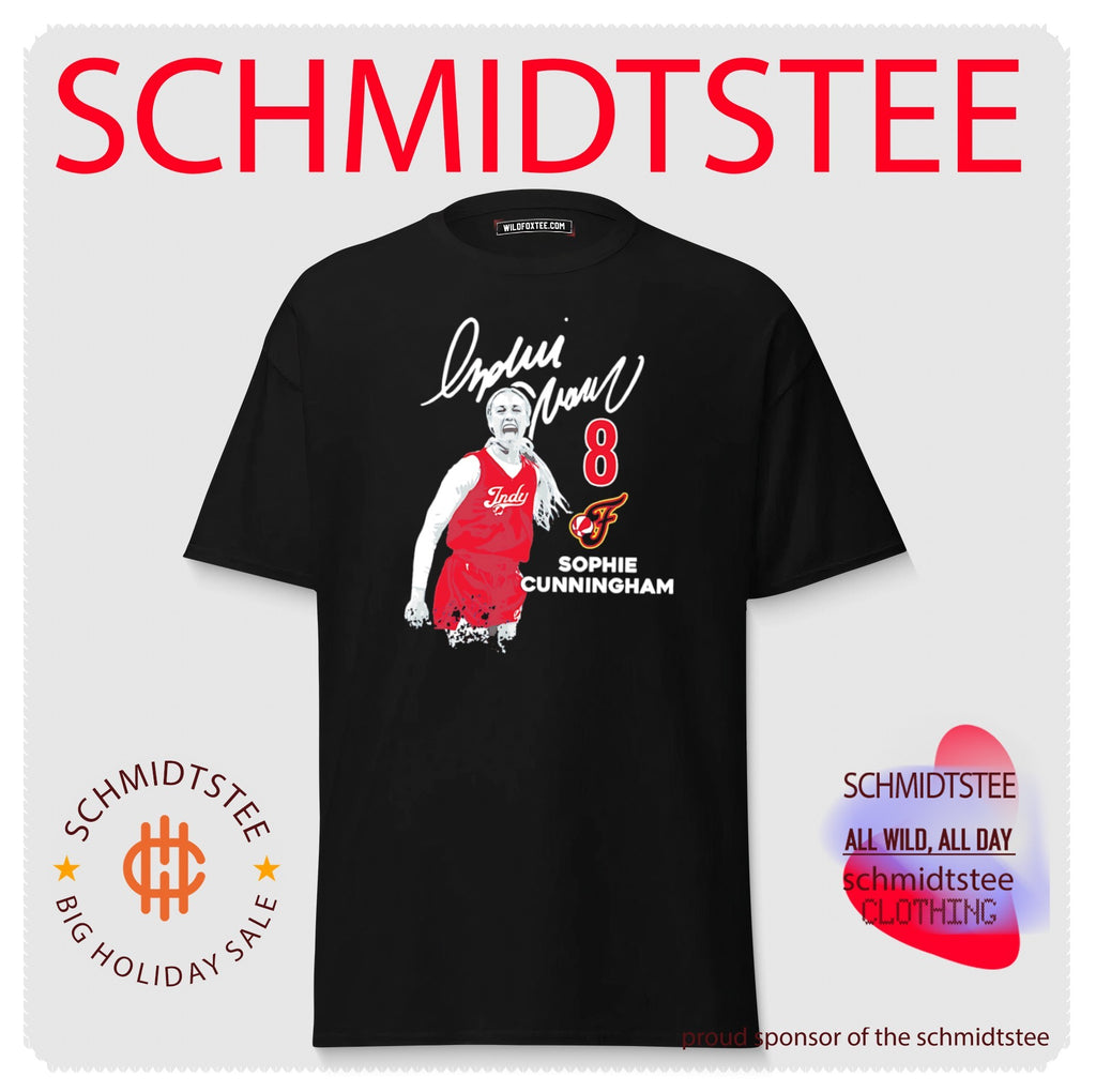 Sophie Cunningham Indiana Fever Distressed Player Portrait signature shirt