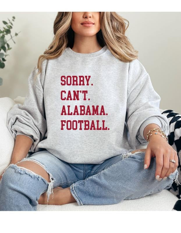 Sorry Can't College Football Sweatshirt T-Shirts, Hoodie | TeeBloomCo.com