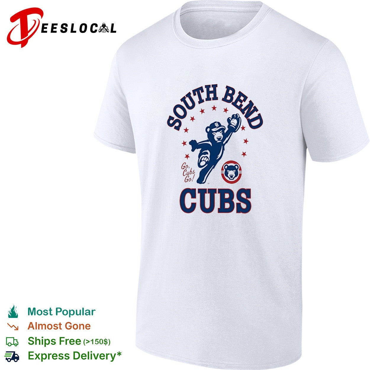 South Bend Cubs Go Chicago Cubs logo shirt