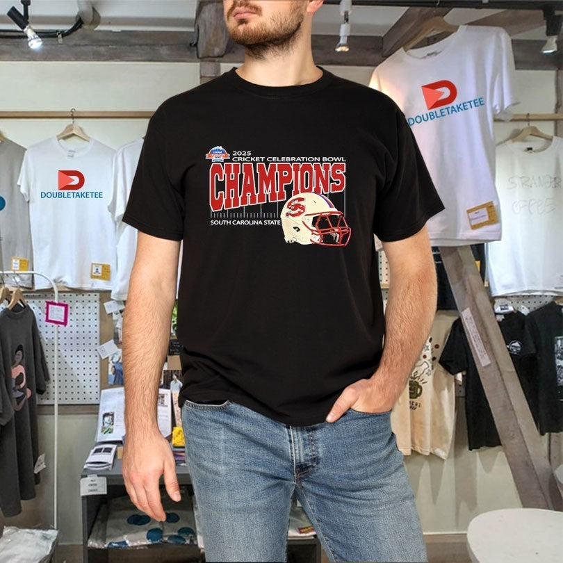 South Carolina State Are Cricket Celebration Bowl Champions At Mercedes-Benz Stadium In Atlanta GA On December 13th 2025 Shirts