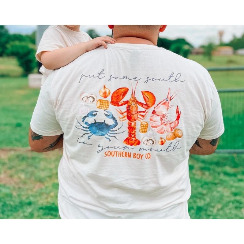 South In Your Mouth Tee, Adult and Youth Matching Shirt, Fun Southern Pride Outfit Hoodie, Sweatshirt | TeeBloomCo.com