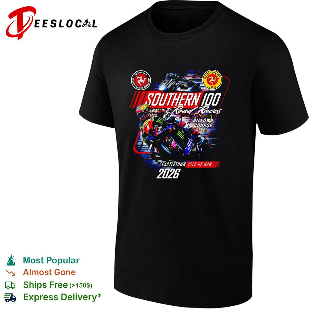 Southern 100 Road Races Billown Course Castletown Isle of Man 2026 racing shirt