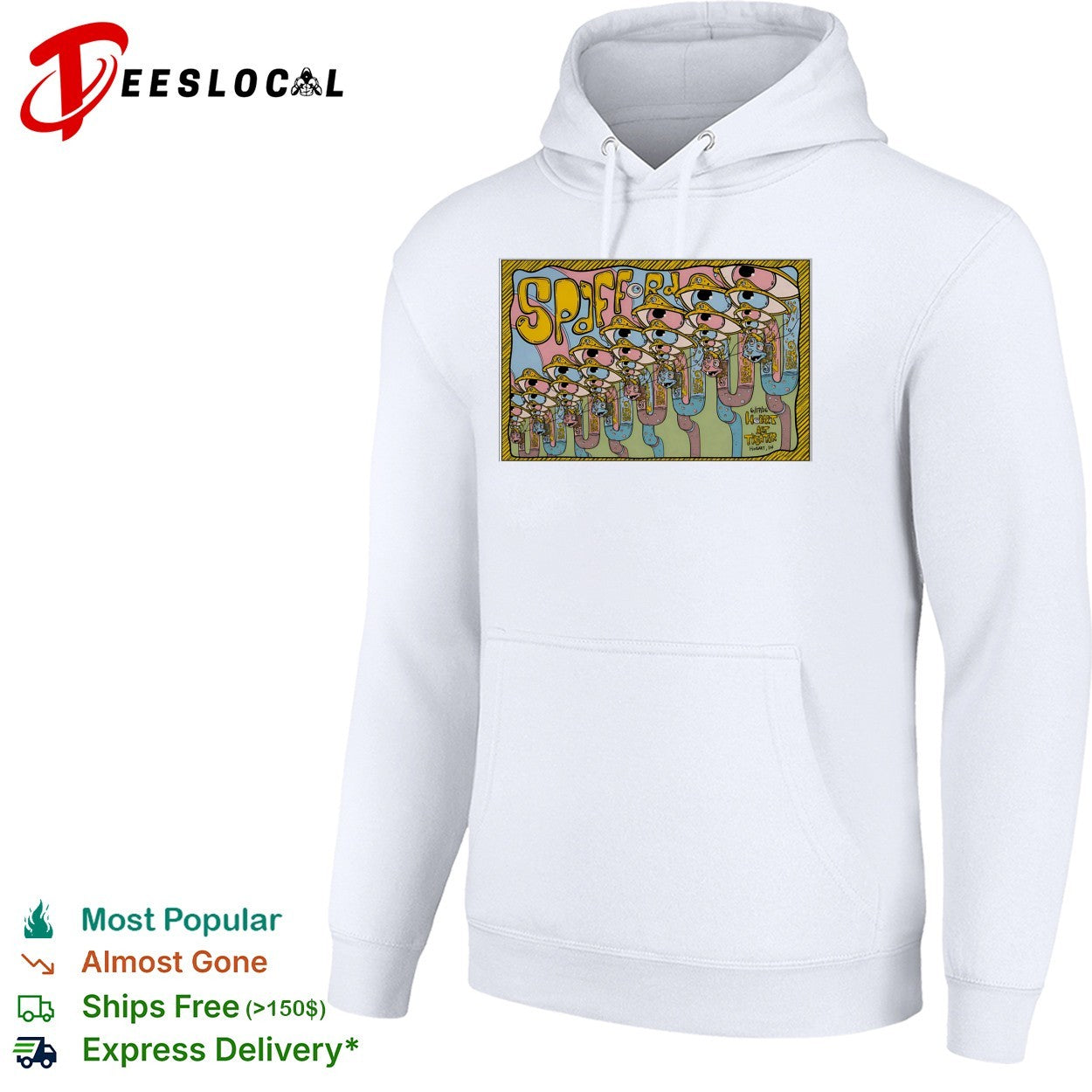 Spafford 6 17 26 Hobart Art Theater Hobart IN Surreal Eye Pipe Cartoon shirt