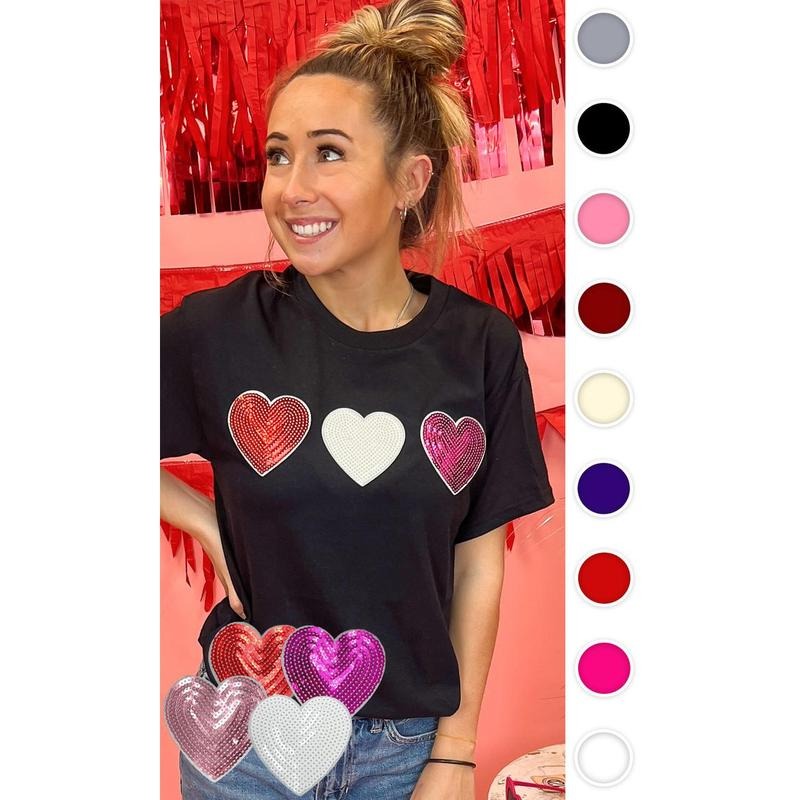 Sparkle Heart T-Shirt Hoodie, Sweatshirt | TeeBloomCo.com