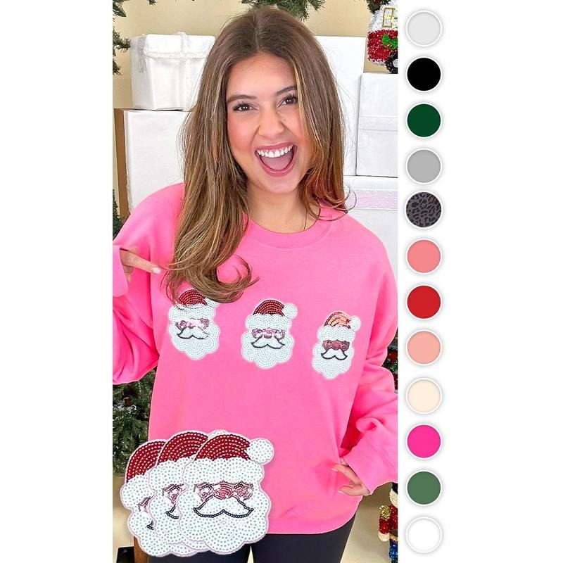 Sparkle Santa Sweatshirt T-Shirts, Hoodie | TeeBloomCo.com