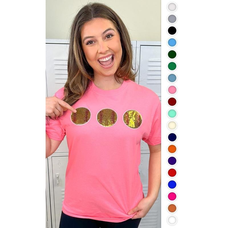 Sparkle Softball Adult T-Shirt Hoodie, Sweatshirt | TeeBloomCo.com
