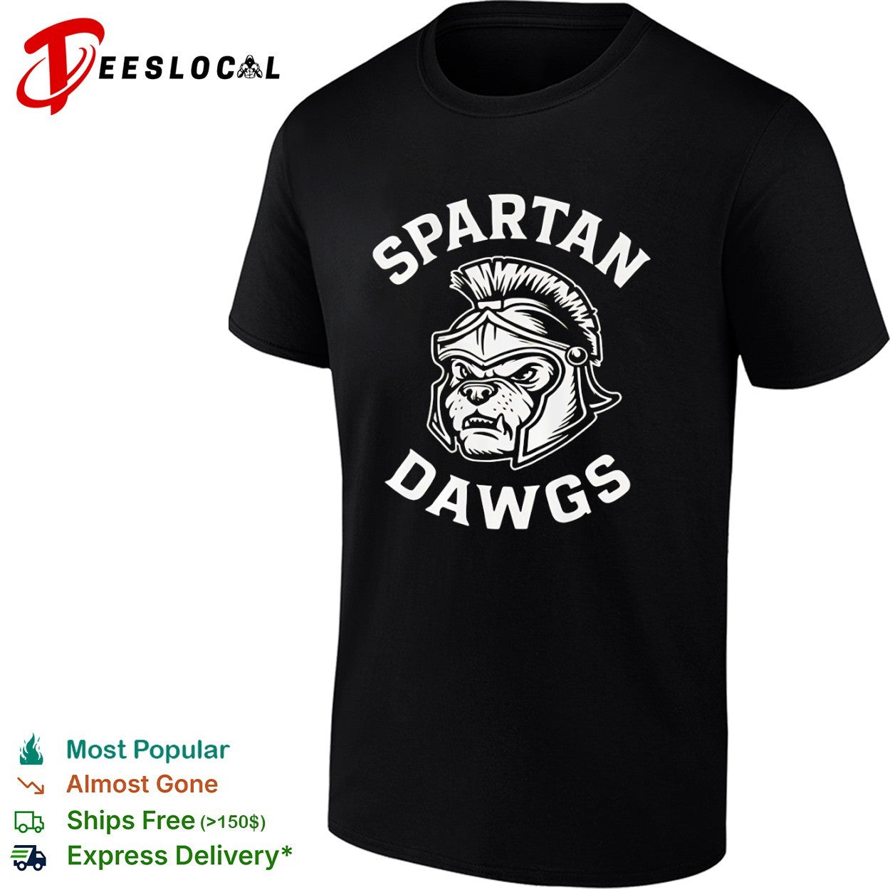 Spartan Dawgs mascot logo shirt