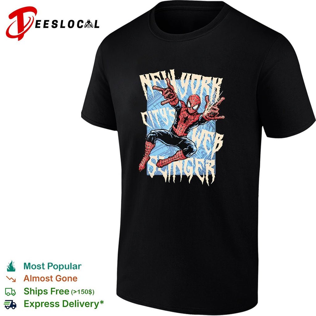 Spider-Man New York Citys Web Slinger Marvel Comics Superhero Action Movie shirt
