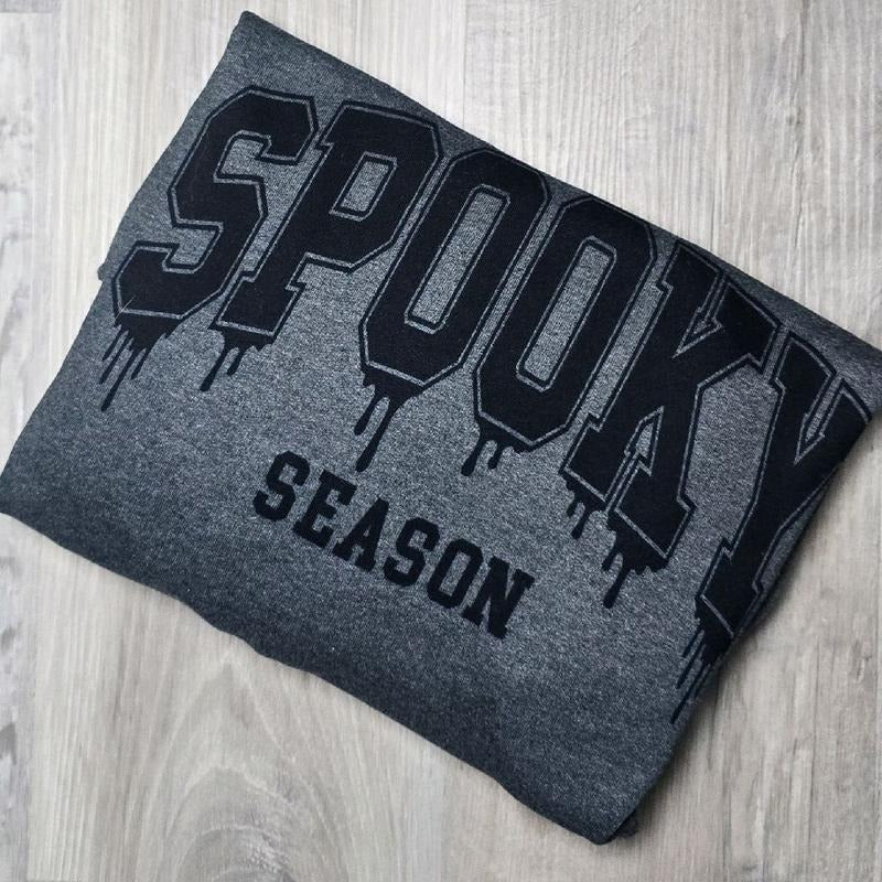 Spooky Season Black Logo Halloween Sweatshirt T-Shirts, Hoodie | TeeBloomCo.com