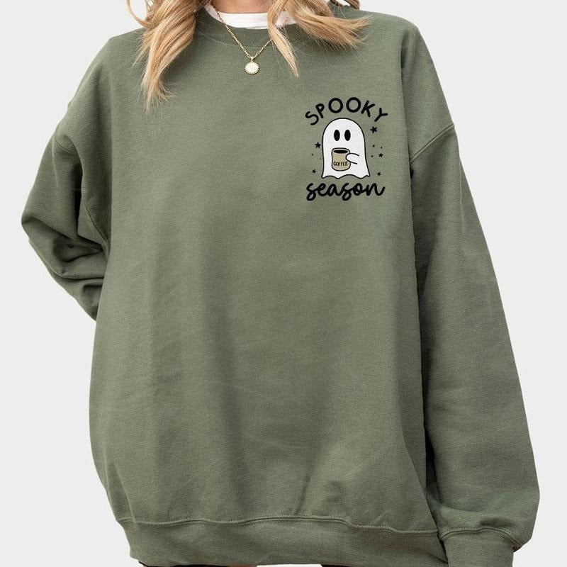 Spooky Season Shirt, Halloween Pocket Size Ghost Shirt, Ghost Pocket Tee, Halloween Shirt, Cute Ghost Pocket Size...