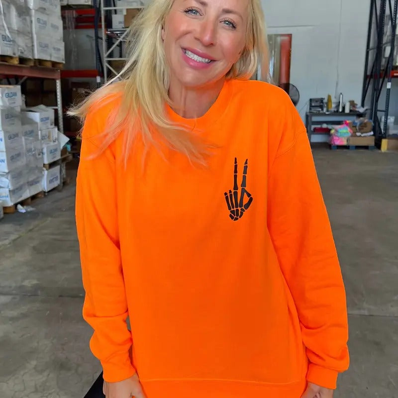 Spooky Skeleton Sweatshirt T-Shirts, Hoodie | TeeBloomCo.com