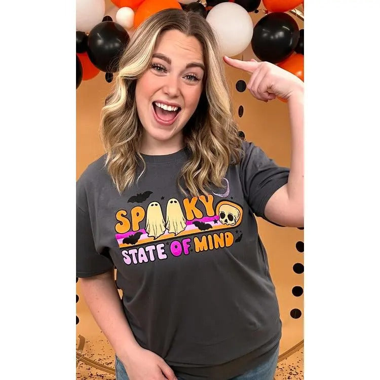 Spooky State of Mind Graphic T-Shirt Hoodie, Sweatshirt | TeeBloomCo.com