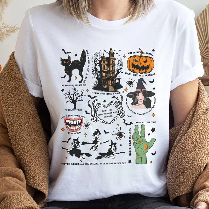 Spooky Swiftie Halloween Shirt, Happy Halloween Shirt, Halloween Movies Shirt, Spooky Season Shirt, Halloween Shirt...