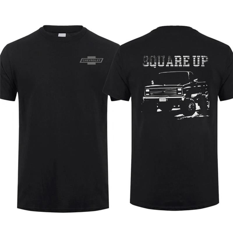 Square Body Chevy Truck Usa Squarebody Pickup American Short-sleeve T-shirt, Menswear Car Parts Short Sleeve Hoodie,...