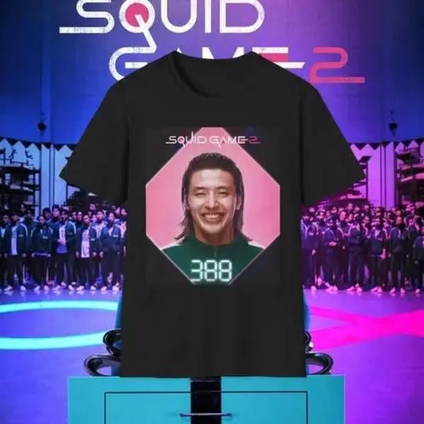 Squid Game 2 Player 388 Unisex Softstyle T-Shirt Hoodie, Sweatshirt | TeeBloomCo.com