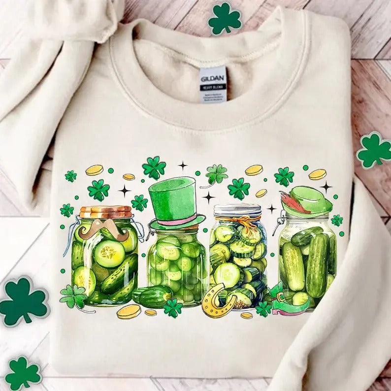 St. Patrick's Day Pickle Sweatshirt, Hoodie, T-Shirt | TeeBloomCo.com