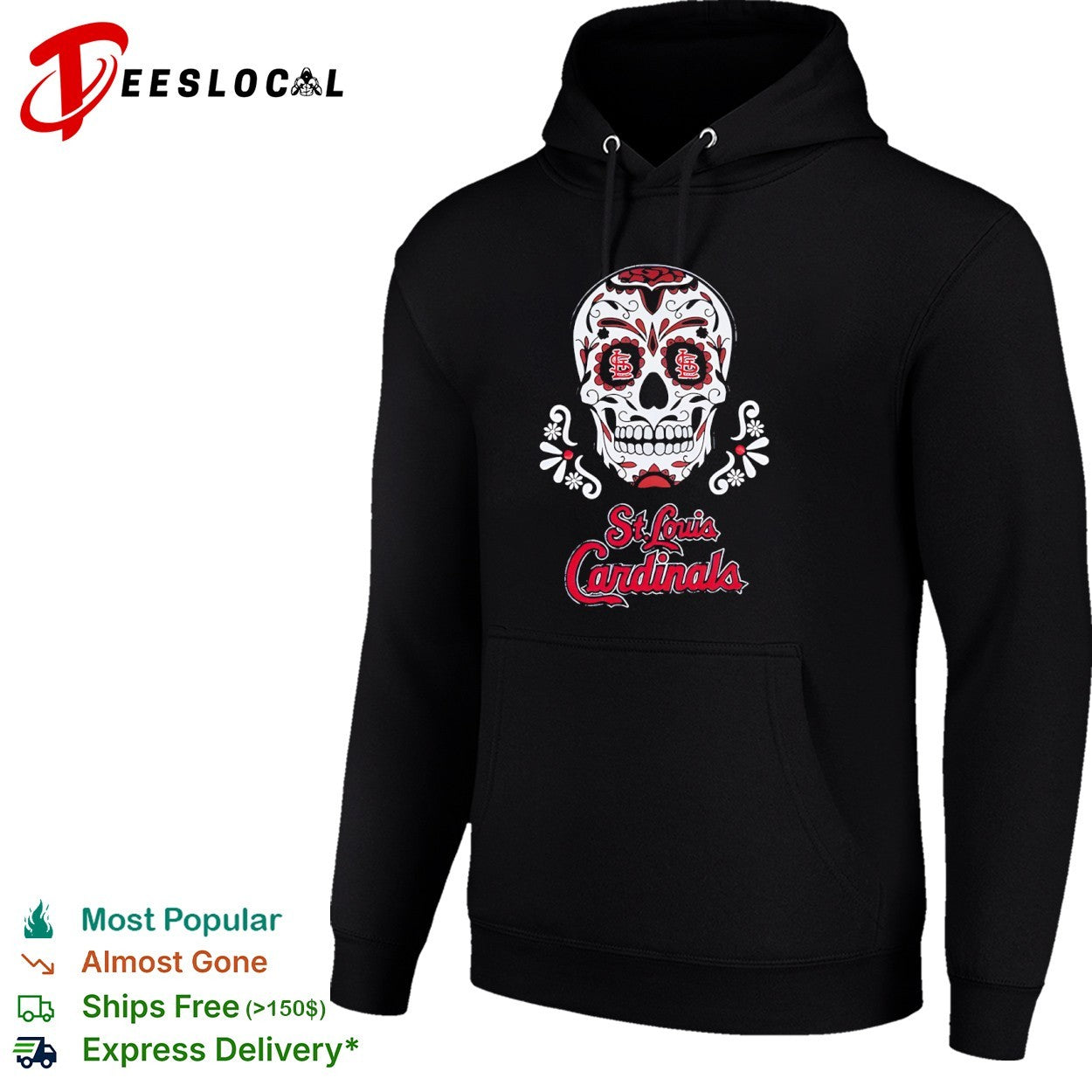 St Louis Cardinals sugar skull shirt