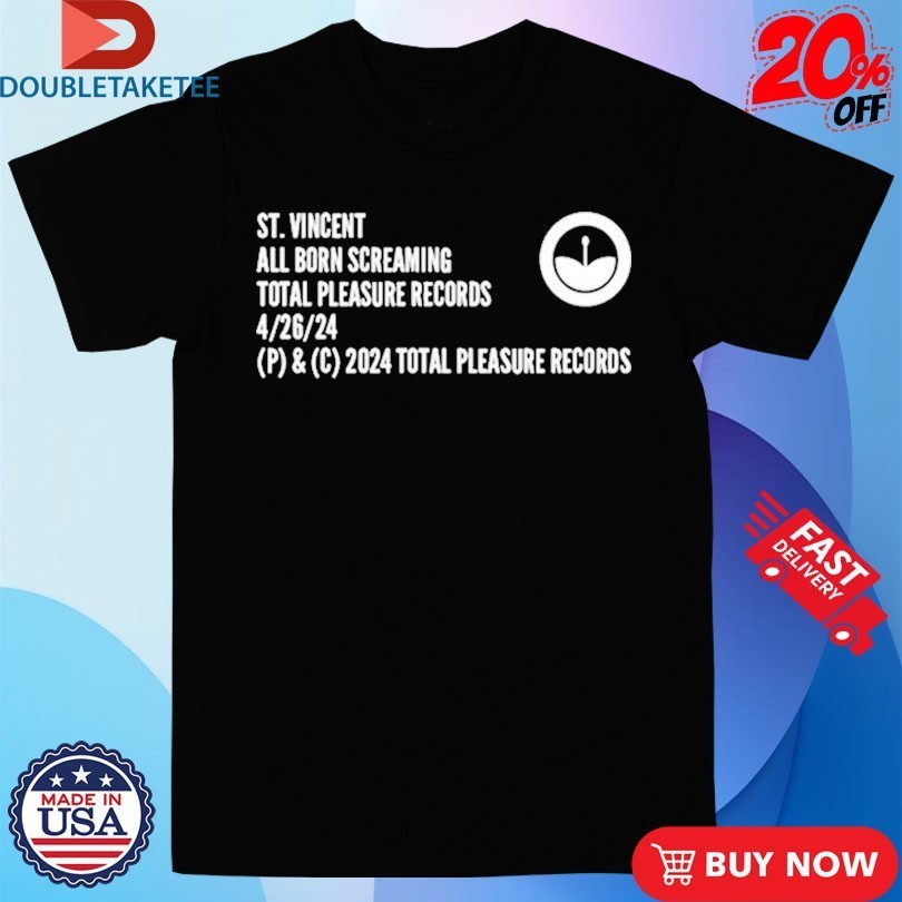 St. Vincent Total Pleasure Records Shirts