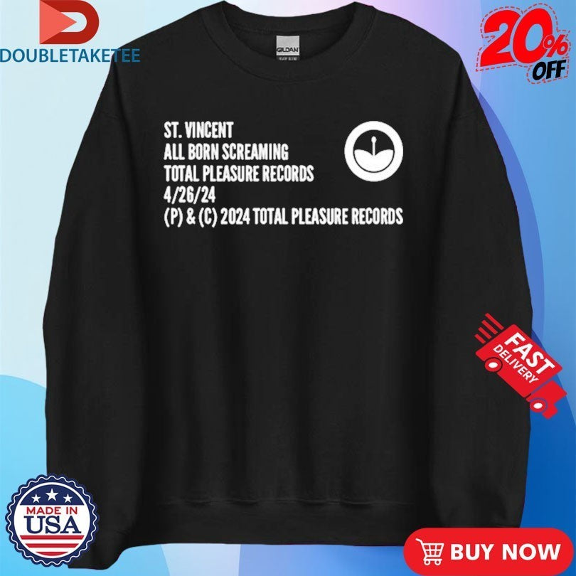 St. Vincent Total Pleasure Records Shirts