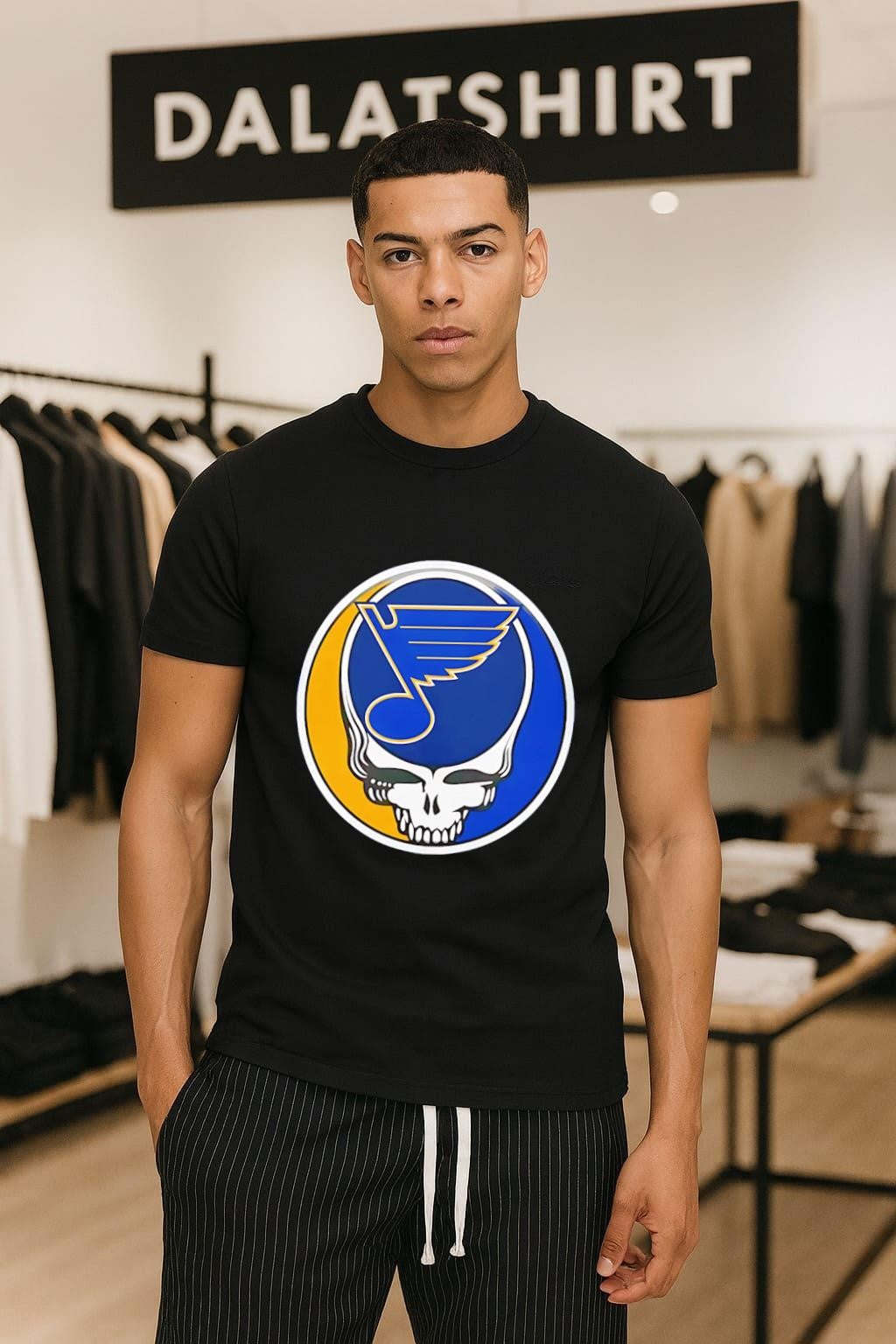 St. Louis Blues Grateful Dead Skull shirt