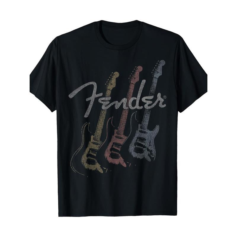 Stacked Guitar Faded Logo T-Shirt Made in USA Hoodie, Sweatshirt | TeeBloomCo.com