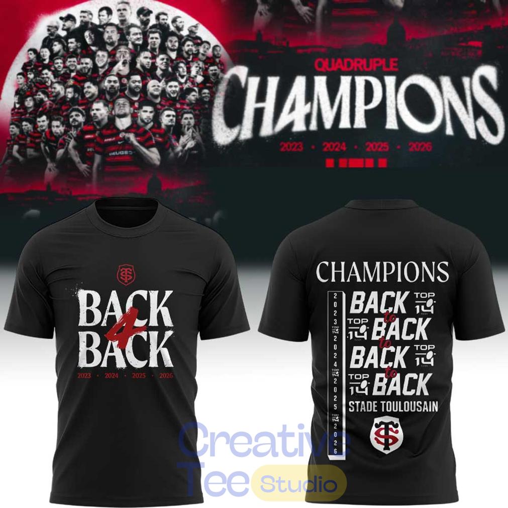 Stade Toulousain Rugby Back four Back Champions Shirt