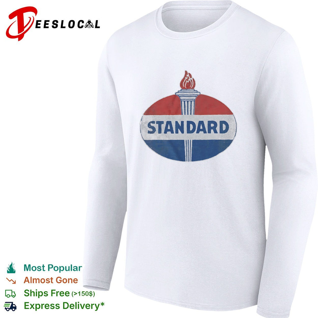 Standard Oil Company torch logo emblem retro corporate branding identity icon shirt