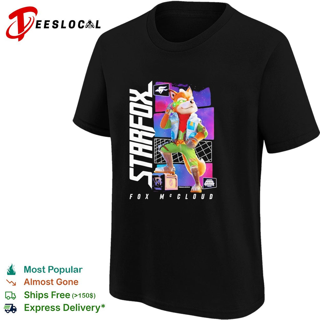 Star Fox Fox McCloud The Super Mario Galaxy Movie shirt