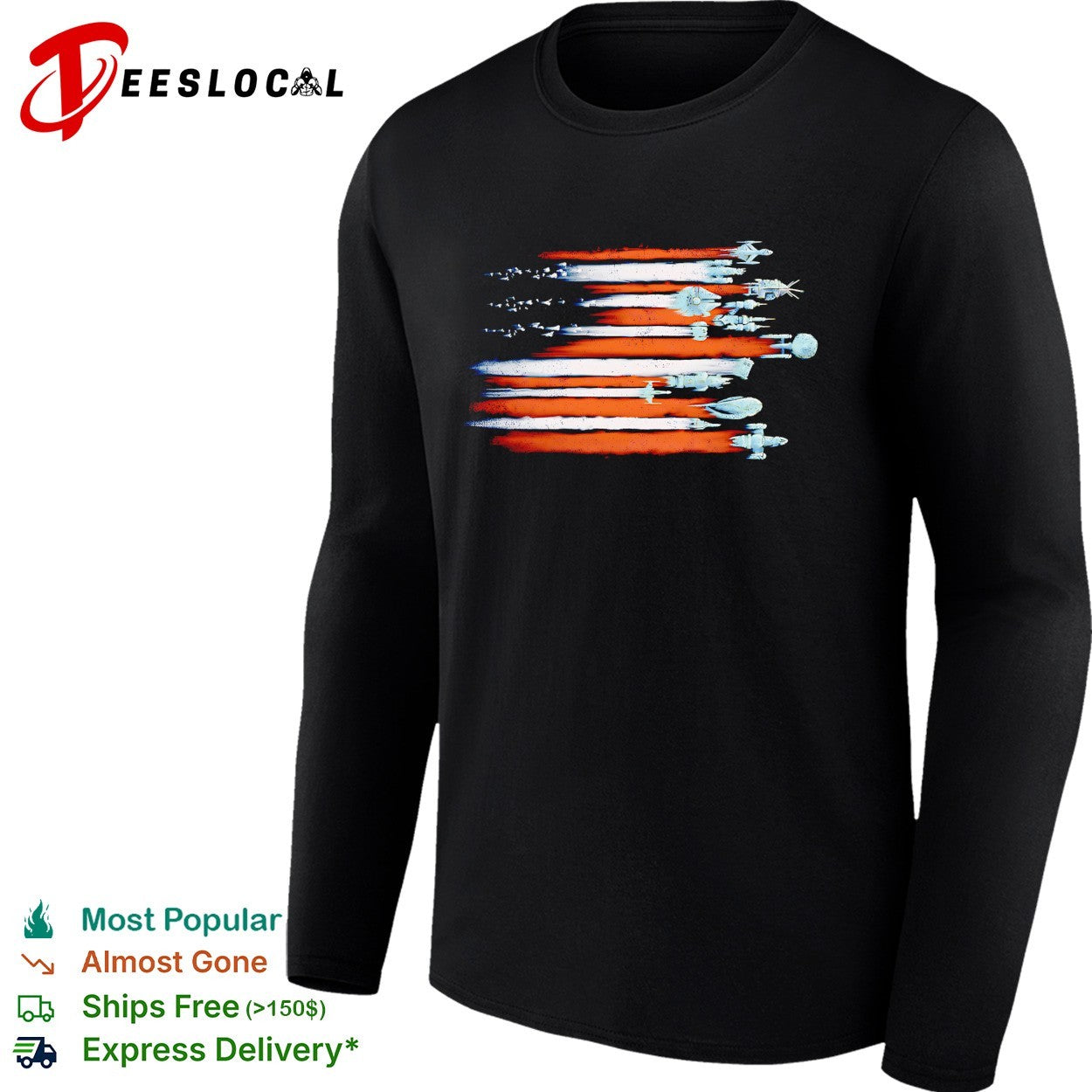 Star Wars Star Trek Doctor Who Firefly Battlestar Galactica Spaceship Fan shirt