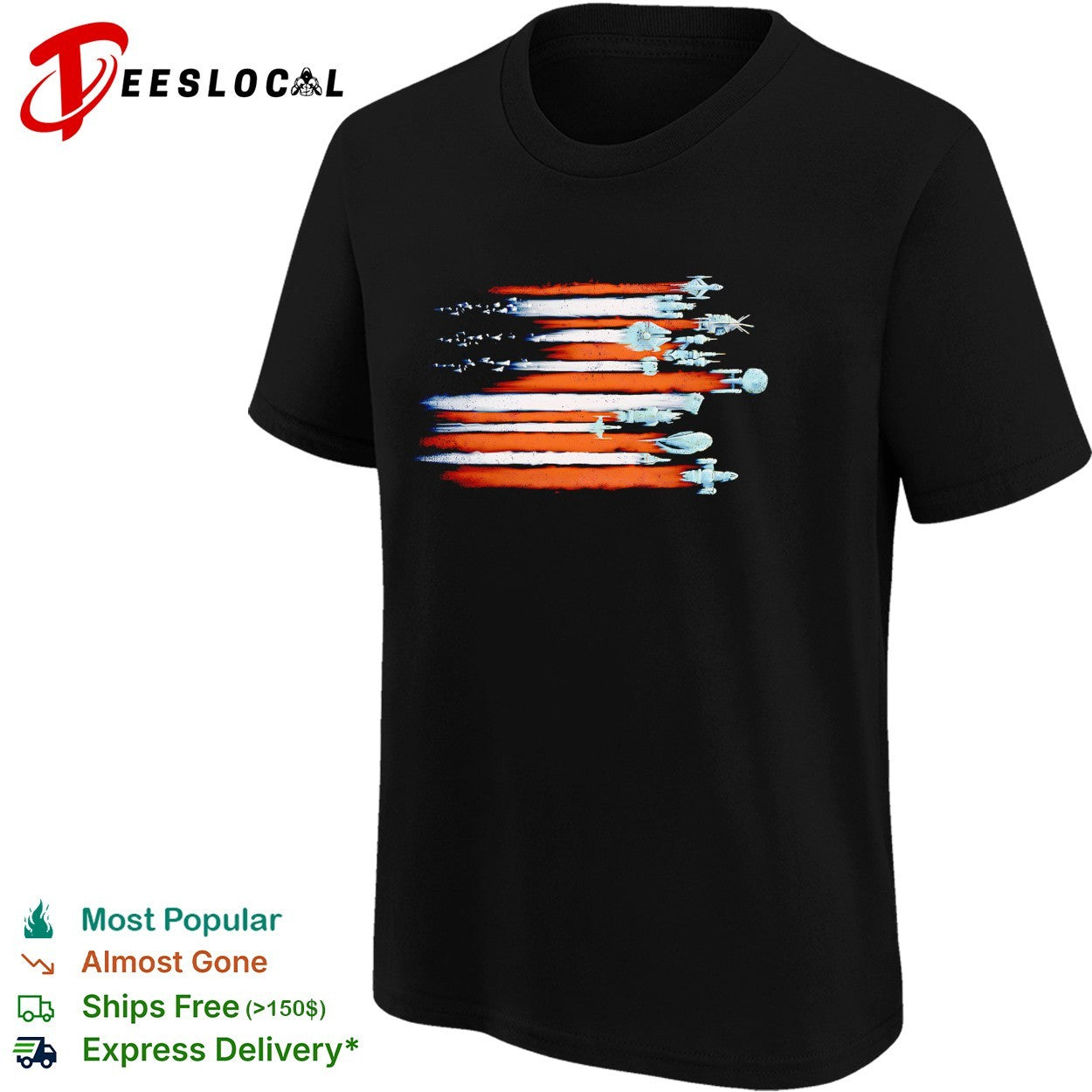 Star Wars Star Trek Doctor Who Firefly Battlestar Galactica Spaceship Fan shirt