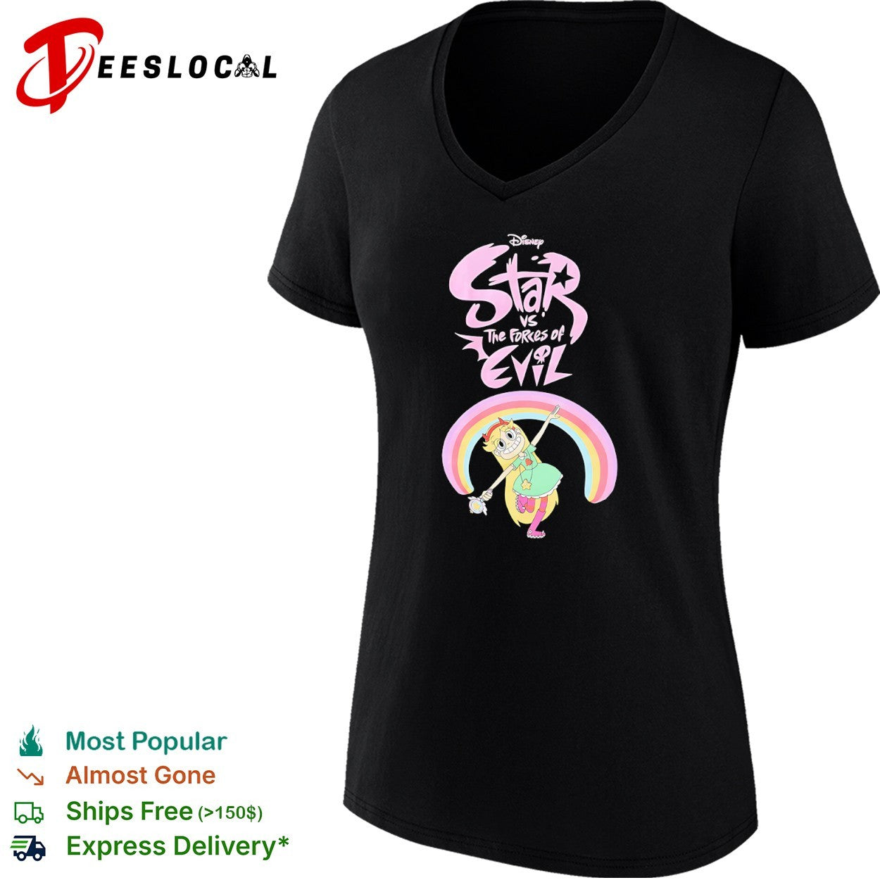 Star vs the Forces of Evil Disney Star Butterfly Rainbow shirt