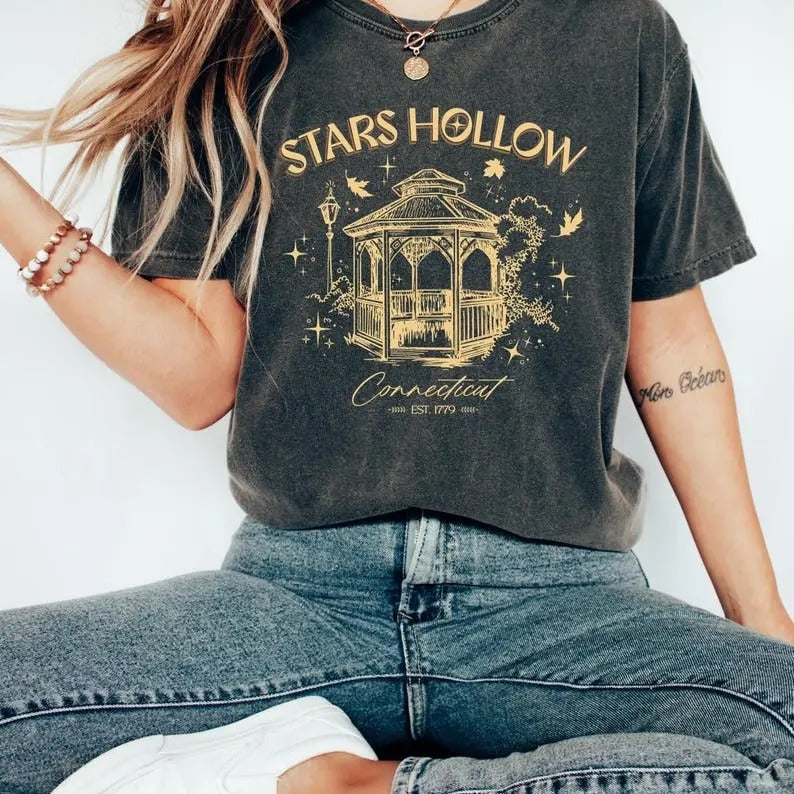 Stars Hollow  tshirt, Stars Hollow Where You Lead I Will Follow Shirt, Stars Hollow Tshirt, Retro Style Lukes Diner...