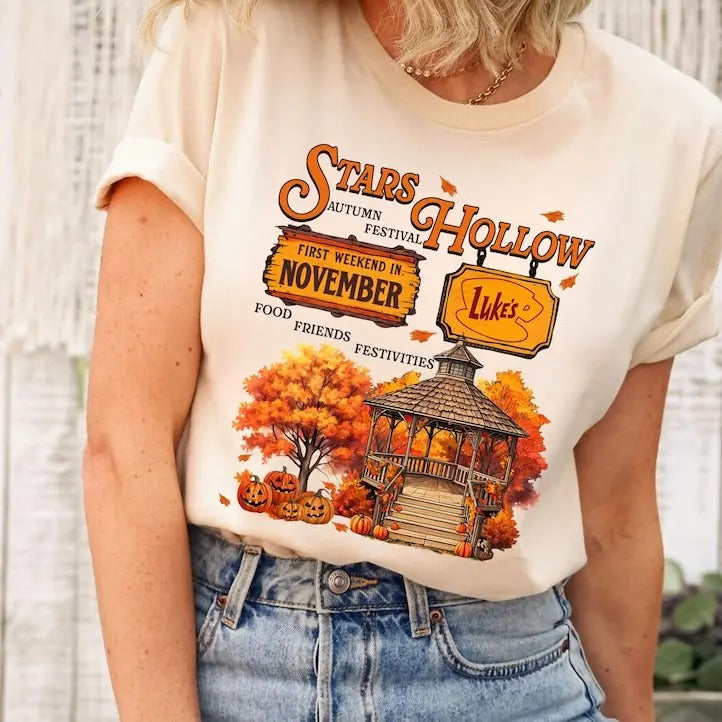 Stars Hollow Autumn Festival tshirts, Halloween Shirt, Crewneck tshirts, Halloween Gift, Autumn tshirts, Stars Hollow...