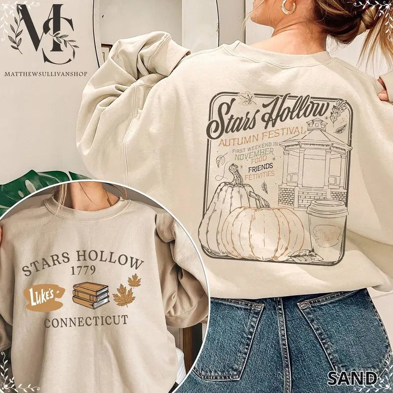 Stars Hollow Connecticut Gilmore Girls Sweatshirt Rory Lorelai Dragon Fly Inn Lukes Diner Tshirt Lukes Coffee Shirt Hoodie