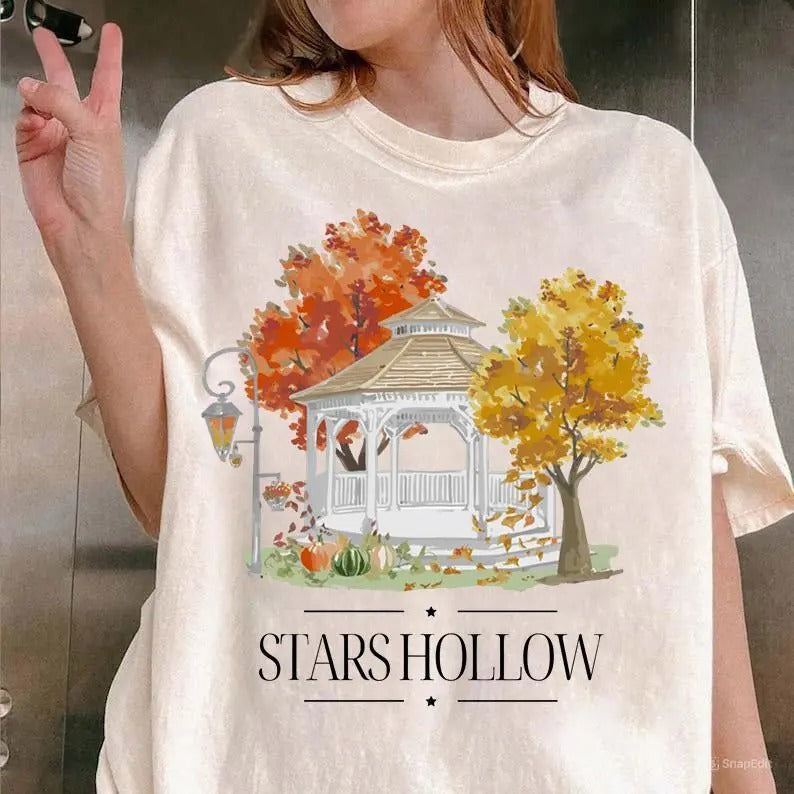 Stars Hollow Shirt Where You Lead I Will Follow Vintage Style Lukes Diner Cotton Tshirt Hoodie, Sweatshirt | TeeBloomCo.com