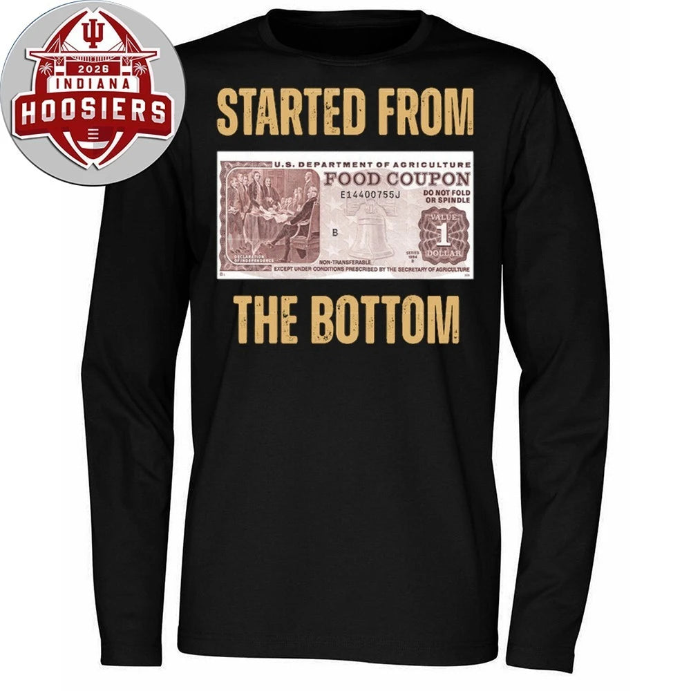 Started From The Bottom Us Department Of Agriculture Food Coupon T-Shirt