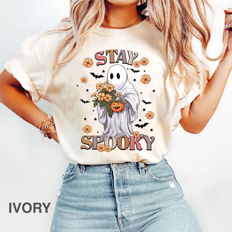 Stay Spooky Halloween shirt Tee, Halloween gift shirt. Funny tee for Spooky Season! Holiday Apparel Hoodie, Sweatshirt