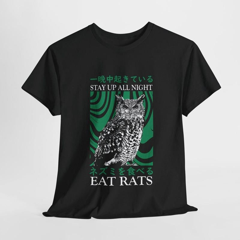 Stay Up All Night Owl T-Shirt Hoodie, Sweatshirt | TeeBloomCo.com