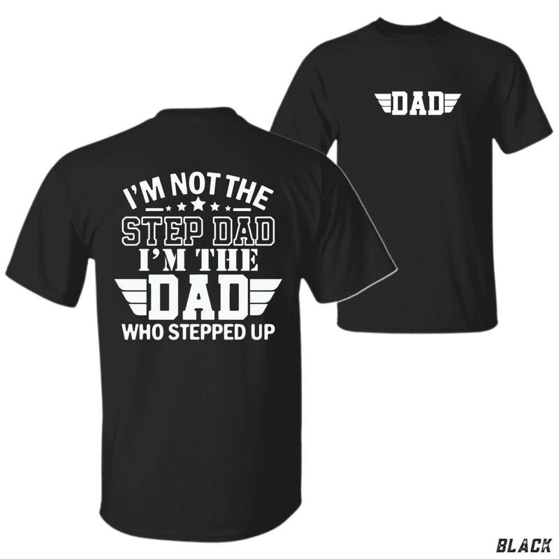 Stepdad Hero Funny Father's Day Tee - Classic Fit Soft 100% Cotton Tiktok Shop Store Men's T Shirts Casual Wear Suitable...