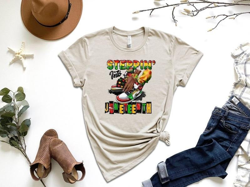 Steppin' Into Juneteenth Shirt, Juneteenth Shirt, Freeish Shirt, Black History Shirt, Black Culture , Black Lives Matter...