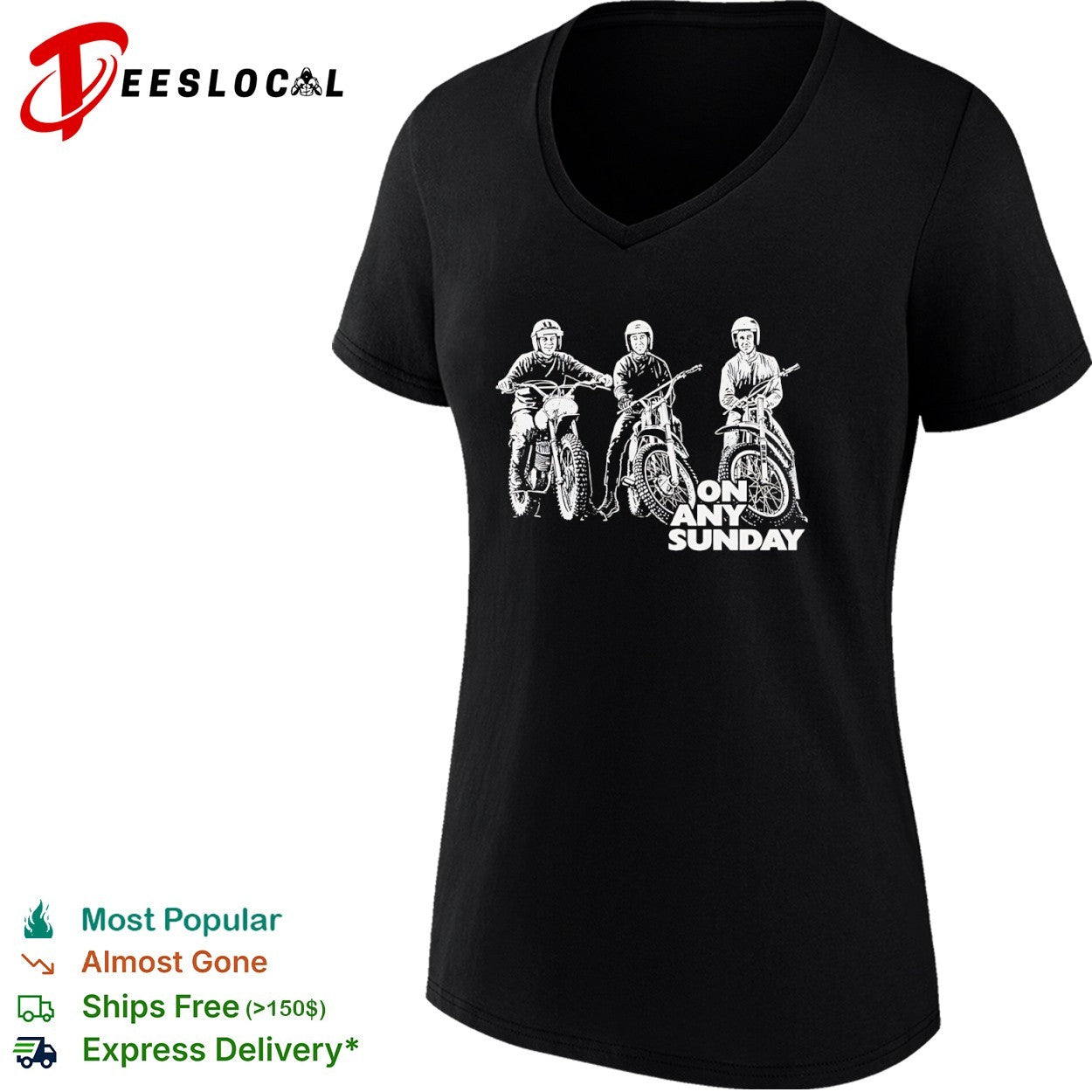Steve McQueen Malcolm Smith Mert Lawwill On Any Sunday Motorcycle Racing Shirt