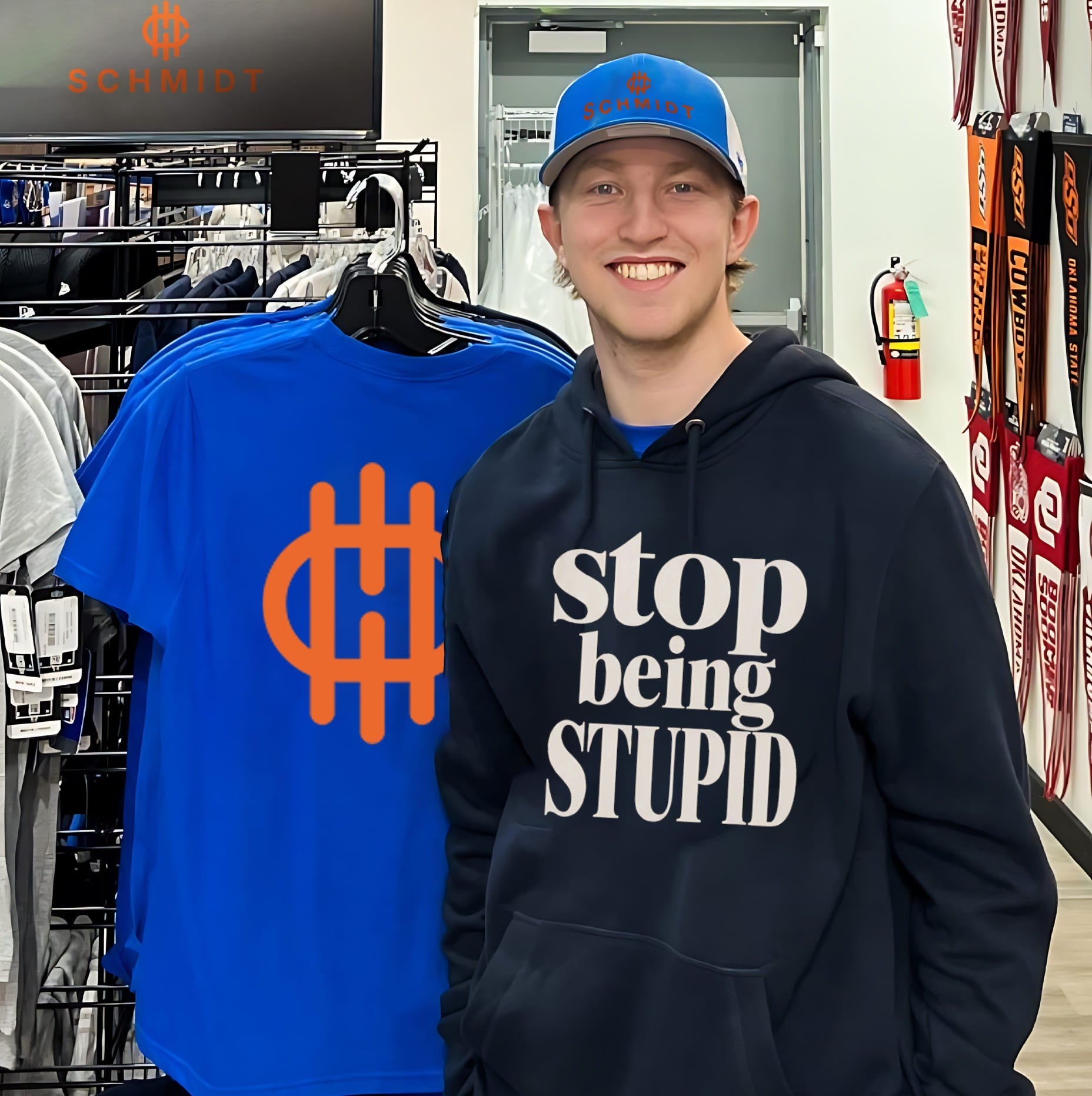 Stop Being Stupid sarcastic funny typography shirt