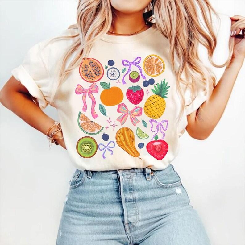 Strawberry Collage Bow Berry Species Fruit Lover Blueberry Strawberry T-Shirt Hoodie, Sweatshirt | TeeBloomCo.com